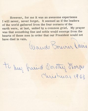 Lot #59 Jacqueline Kennedy: 