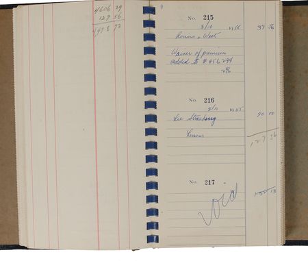Lot #713 Marilyn Monroe: 1955-1956 Marilyn Monroe Productions check register - Image 3