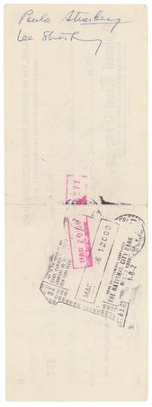 Lot #784 Marilyn Monroe: Lee Strasberg Check - Image 2
