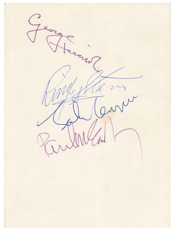 Lot #574 Beatles: 1963 program photo signed in full at the ABC Cinema - Image 1