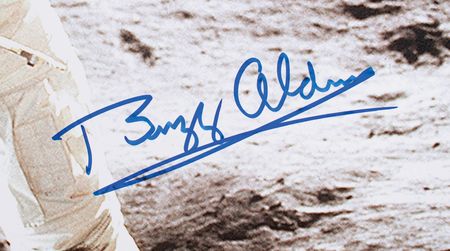 Lot #351 Buzz Aldrin Signed Photograph - Image 2