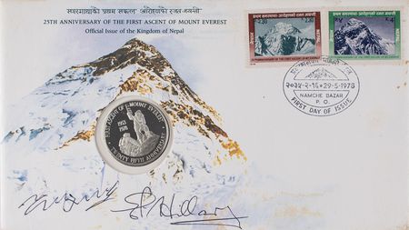 Lot #238 Edmund Hillary and Tenzing Norgay First Day Cover - Image 1