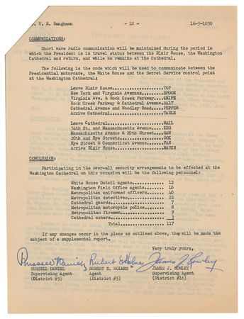 Lot #140 [Harry S. Truman] Secret Service Report - Image 3