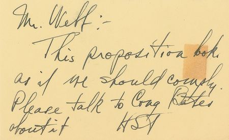 Lot #57 Harry S. Truman: Sending thanks to his budget director for reviewing a Paris Conference report in response to the Marshall Plan - Image 2