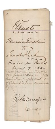 Lot #217 Frederick Douglass Signed Document - Image 1