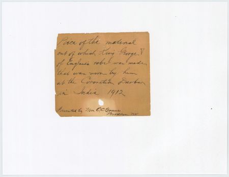 Lot #248 King George V Robe Fragment - Image 2