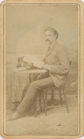 Lot #501 Samuel L. Clemens Carte-De-Visite Photograph - Image 1