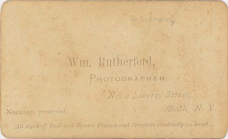 Lot #501 Samuel L. Clemens Carte-De-Visite Photograph - Image 2