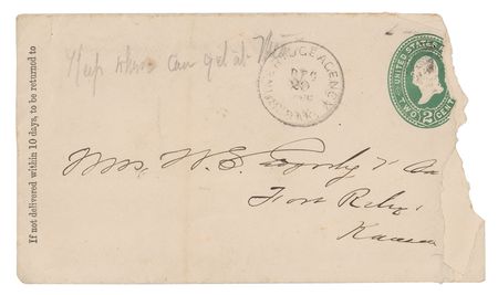 Lot #187 Native American: Wounded Knee Massacre: The 7th Cavalry captain on the day of Wounded Knee: 