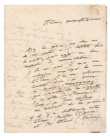 Lot #157 Alexander von Humboldt Handwritten Letter Signed - Image 1