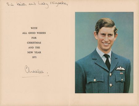 Lot #276 Prince Charles Christmas Card - Image 2