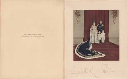 Lot #283 Queen Elizabeth II and Prince Philip Christmas Card - Image 2
