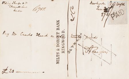 Lot #550 Alfred Lord Tennyson Check - Image 2