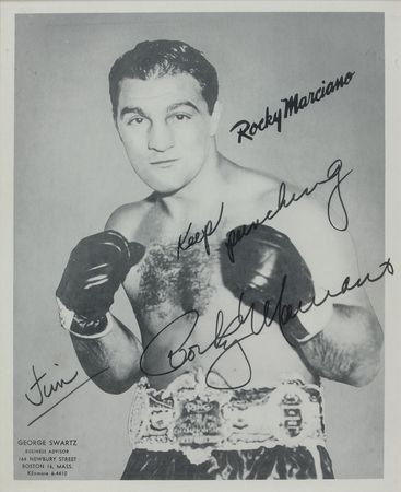 Lot #837 Rocky Marciano Signed Photograph - Image 1