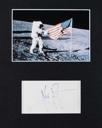 Lot #391 Neil Armstrong Signature - Image 1