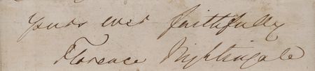 Lot #265 Florence Nightingale Signature - Image 2