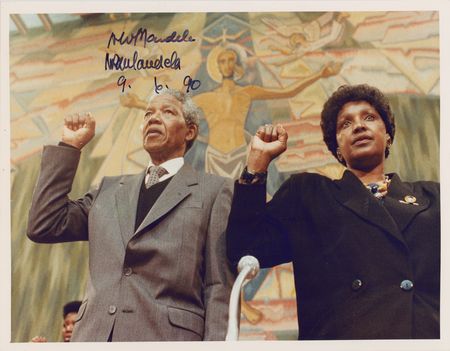 Lot #26 Nelson and Winnie Mandela Signed