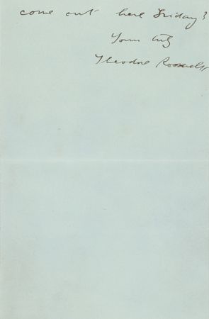 Lot #47 Theodore Roosevelt: On his preferred portrait: 