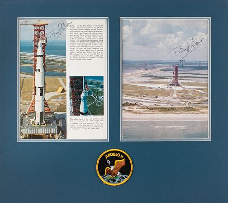 Lot #353 Buzz Aldrin Signed Magazine Pages - Image 3