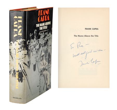 Lot #734 Frank Capra Book - Image 1