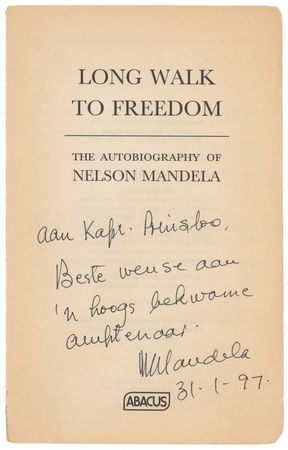 Lot #24 Nelson Mandela Book Page