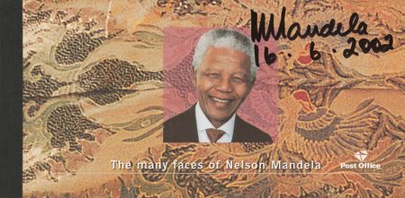 Lot #21 Nelson Mandela: Signed eight times by the