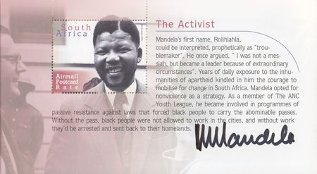 Lot #21 Nelson Mandela: Signed eight times by the barrier-breaking South African president - Image 3
