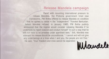 Lot #21 Nelson Mandela: Signed eight times by the barrier-breaking South African president - Image 6