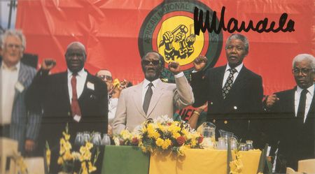 Lot #21 Nelson Mandela: Signed eight times by the barrier-breaking South African president - Image 8