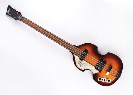 Lot #584 Beatles: Paul McCartney: Beautiful McCartney-signed sunburst Hofner - Image 1