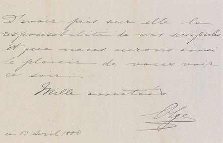Lot #232 Grand Duchess Olga Handwritten Letter Signed - Image 2