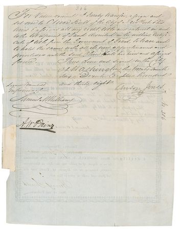 Lot #189 Texas: Mirabeau B. Lamar and Anson Jones Signed Documents - Image 1