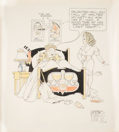 Lot #494 George McManus: An unpublished 'birthday present' from Jiggs and McManus - Image 2
