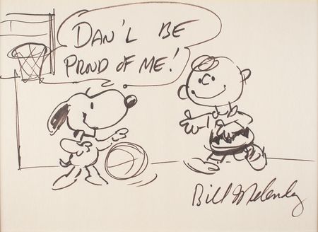 Lot #495 Bill Melendez Sketch - Image 2