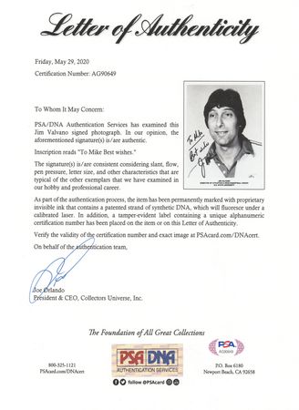 Lot #858 Jim Valvano Signed Photograph - Image 2