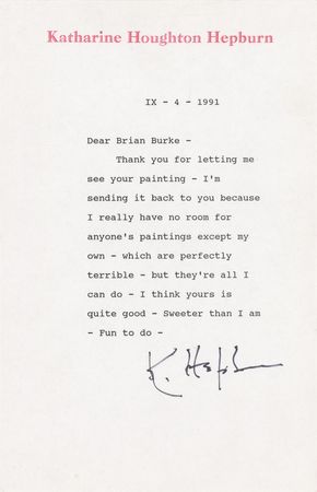 Lot #765 Katharine Hepburn: 