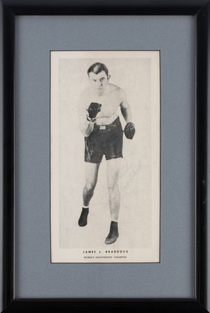 Lot #842 James J. Braddock Signed Photograph - Image 2