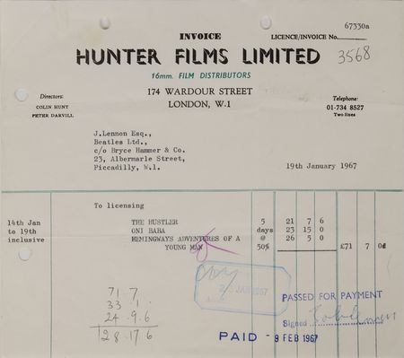 Lot #582 Beatles: John Lennon Signed Document - Image 1