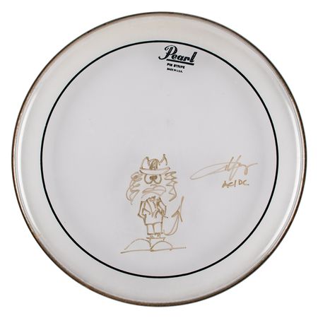 Lot #623 AC/DC: Angus Young Drum Head - Image 1