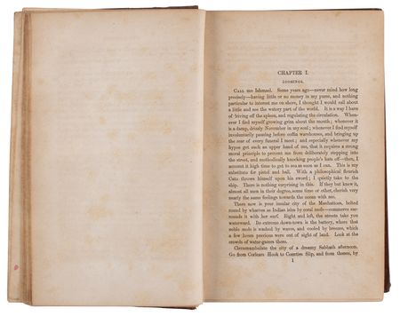 Lot #515 Herman Melville: Sought-after first American edition of Moby-Dick, first issue with original orange endpapers - Image 5