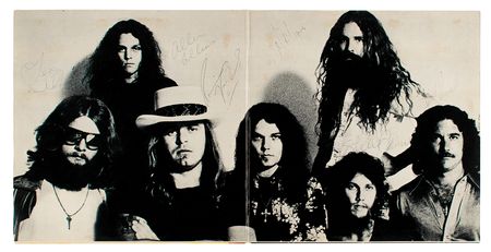 Lot #591 Lynyrd Skynyrd: A true rock and roll rarity, signed three days before their tragic plane crash - Image 1
