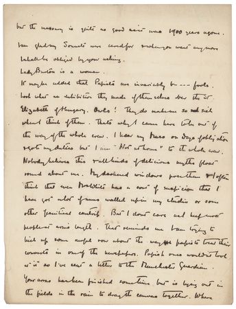 Lot #520 Frederick Rolfe: Candid letter from the eccentric 