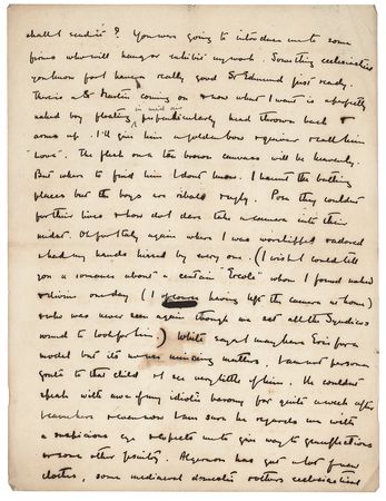 Lot #520 Frederick Rolfe: Candid letter from the eccentric 