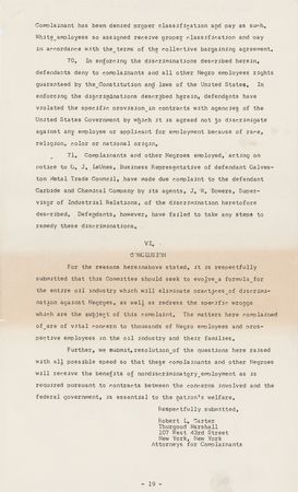 Lot #27 Thurgood Marshall Document - Image 2
