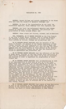 Lot #8 J. Edgar Hoover: FBI memo on bombings in Miami amidst escalating mob violence in 1951, initialed by J. Edgar Hoover - Image 2