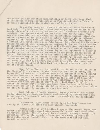 Lot #9 J. Edgar Hoover: Hoover-initialed FBI memo on the first Civil Rights Movement martyr - Image 3