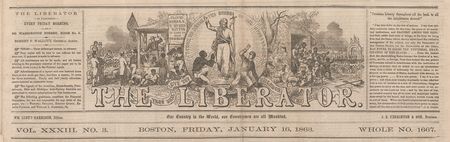 Lot #875 William Lloyd Garrison Newspaper - Image 3