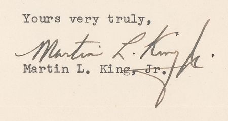 Lot #876 Martin Luther King, Jr.: 