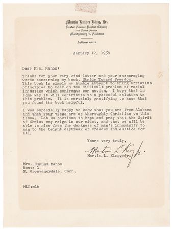 Lot #876 Martin Luther King, Jr.: 