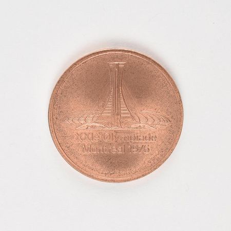Lot #7096  Montreal 1976 Summer Olympics Copper Participation Medal - Image 1